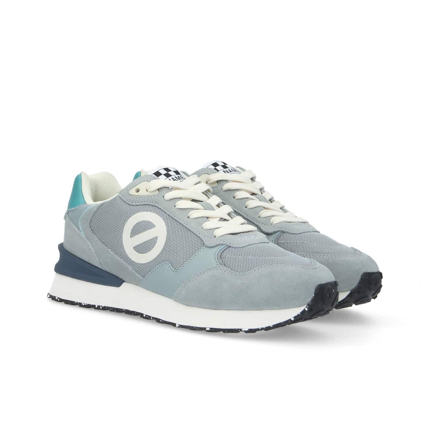 TOVA RUNNER W - CAMOSCIO/MESH/NAPA - GHIACCIO/DENIM/BLU